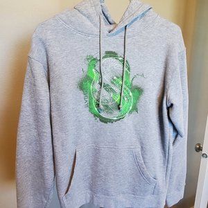 Slytherin (Harry Potter) gray hooded sweatshirt
